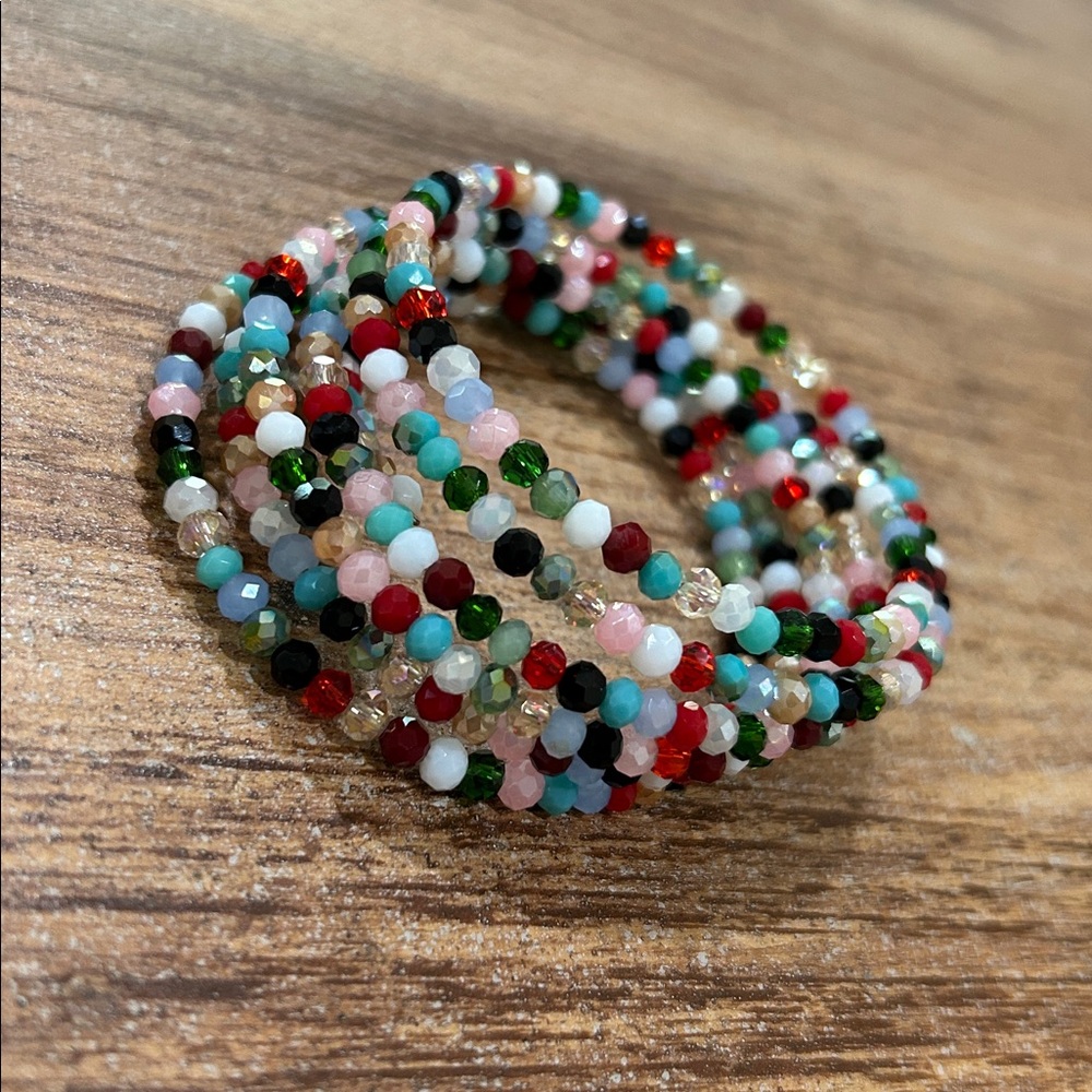 Faceted Glass Bracelet - Picture 7 of 9